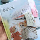Diario de Vida con clave diseño gatito