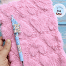 Libreta peluda diseño Corazón + Boligrafo