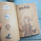 Libreta ilustrada Hermione Harry Potter tipo anime