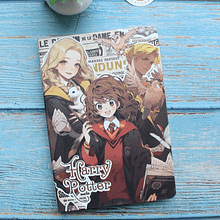 Libreta ilustrada Hermione Harry Potter tipo anime