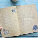 Libreta ilustrada Hermione Harry Potter tipo anime