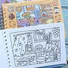 Libro para Colorear tipo Bobbie Goods, tamaño A5