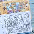 Libro para Colorear tipo Bobbie Goods, tamaño A5