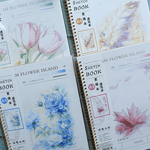 Croquera para dibujar diseño Flores tamaño A4