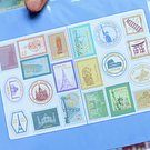 Set de stickers diseño Estampillas