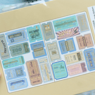 Set de stickers diseño Estampillas