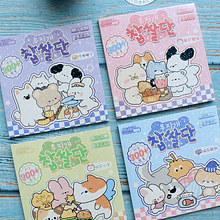 Librito de stickers 20 hojas diseño kawaii