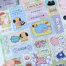 Librito de stickers 20 hojas diseño kawaii