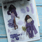 Libro de stickers y papel decorativo