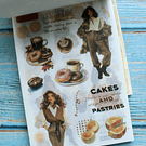 Libro de stickers y papel decorativo