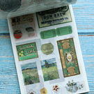 Libro de stickers y papel decorativo