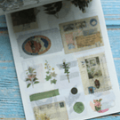 Libro de stickers y papel decorativo