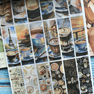 Libro de stickers y papel decorativo