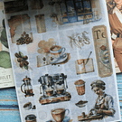 Libro de stickers y papel decorativo