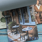 Libro de stickers y papel decorativo