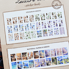 Libro de stickers y papel decorativo