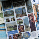 Libro de stickers y papel decorativo