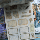 Libro de stickers y papel decorativo