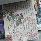 Libro de stickers y papel decorativo