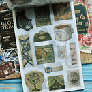 Libro de stickers y papel decorativo