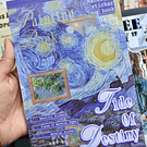 Libro de stickers y papel decorativo