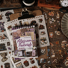 libreta stickers 50 hojas Retro Vintage