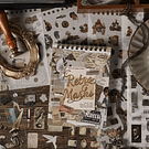 libreta stickers 50 hojas Retro Vintage