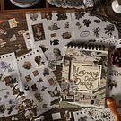 libreta stickers 50 hojas Retro Vintage