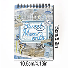 libreta stickers 50 hojas Retro Vintage