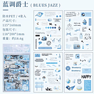 sticker tipo retro colores (4 unidades)