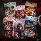 Set de Stickers Dama Antigua (4 laminas)