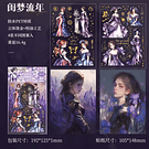 Set de Stickers Dama Antigua (4 laminas)