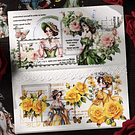 Set de Stickers Dama Antigua (4 laminas)