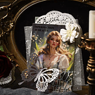 Set de Stickers Dama Antigua (4 laminas)