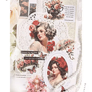 Set de Stickers Dama con Sombrero