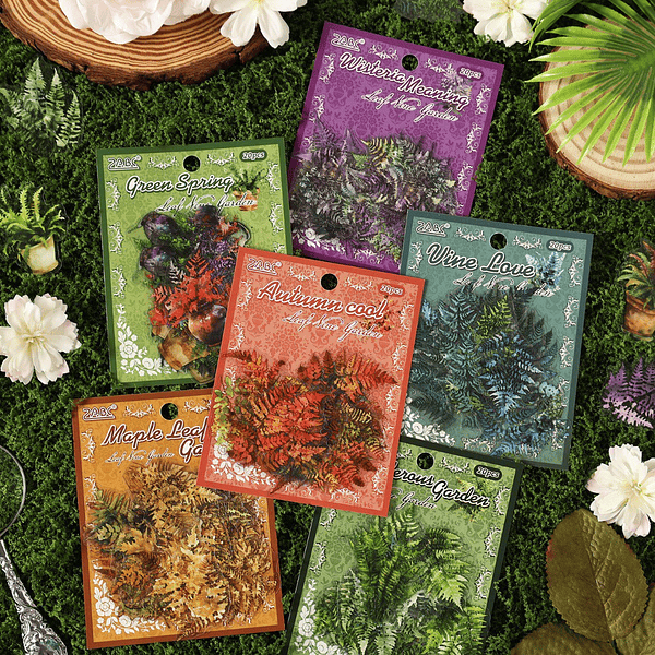 Set 20 Pegatinas Plantas