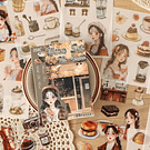 Mini Libreta stickers 20 Hojas Vintage