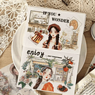 Mini Libreta stickers 20 Hojas Vintage