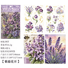 Set 4 laminas de Stickers diseños Floreados