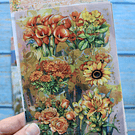 Set 4 laminas de Stickers diseños Floreados