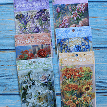 Set 4 laminas de Stickers diseños Floreados