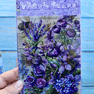 Set 4 laminas de Stickers diseños Floreados