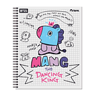 Cuaderno Universitario 100 hojas BT21 100 hojas matematicas 7mm