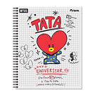 Cuaderno Universitario 100 hojas BT21 100 hojas matematicas 7mm