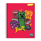 Cuaderno universitario Minecraft 100 hojas cuadriculado 7 mm