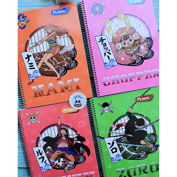 Cuaderno Tres Materias One Piece 150 Hojas 7mm