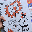 Cuaderno Universitario 100 hojas BT21 100 hojas matematicas 7mm