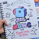 Cuaderno Universitario 100 hojas BT21 100 hojas matematicas 7mm