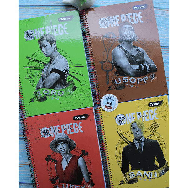 Cuaderno tres materias One Piece Netflix