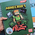Cuaderno universitario Minecraft 100 hojas cuadriculado 7 mm